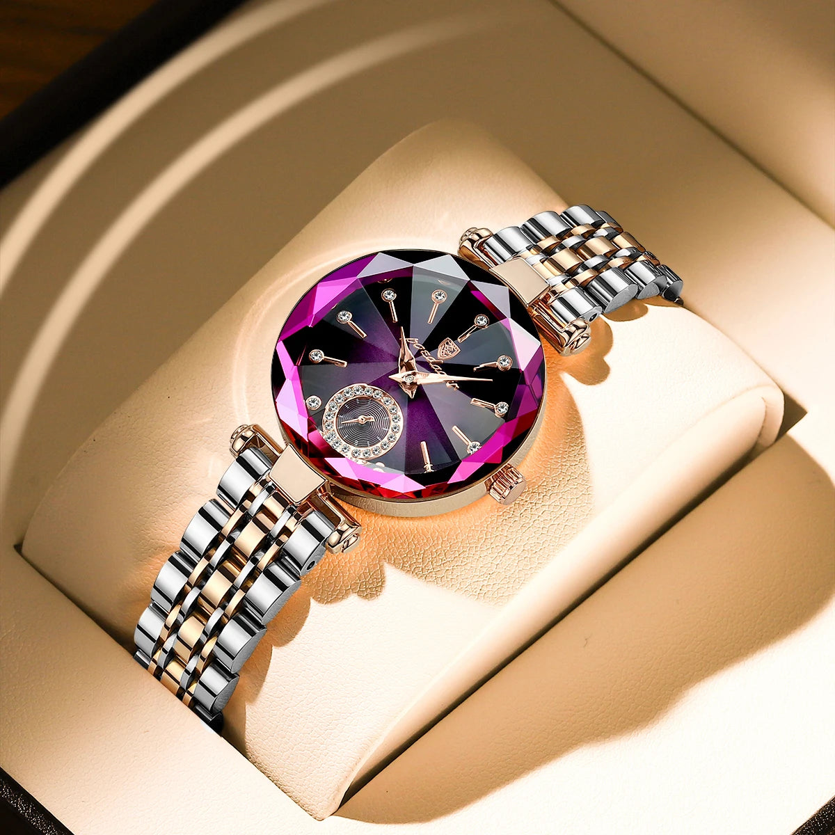 Luxury Elegant Ladies Wristwatch Waterproof Stainless Steel Watch